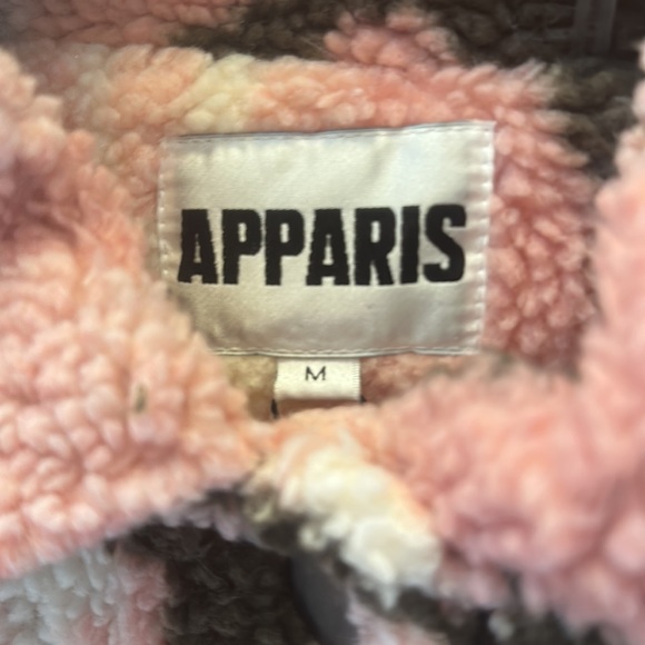 APPARIS women’s Theresa Camo Faux Shearling Jacket Pink - Picture 13 of 16
